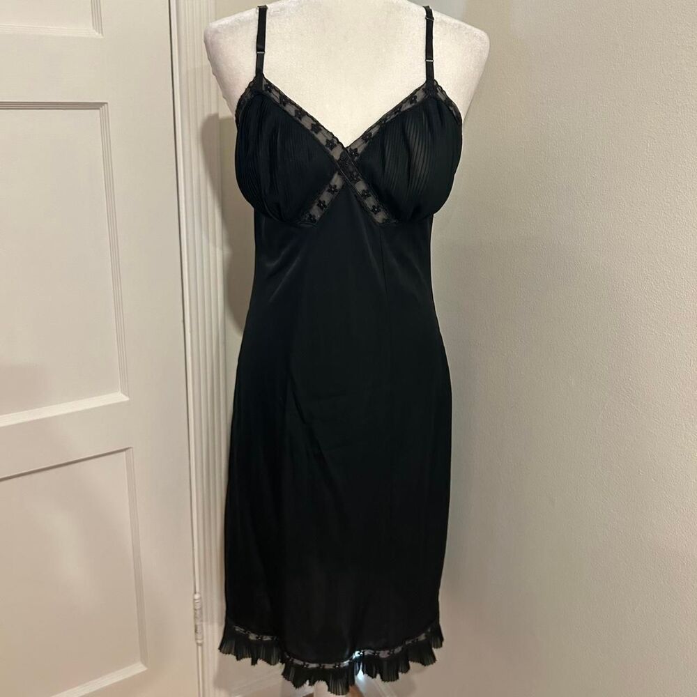 True Vintage 1950s Lace Pleated Slip Dress